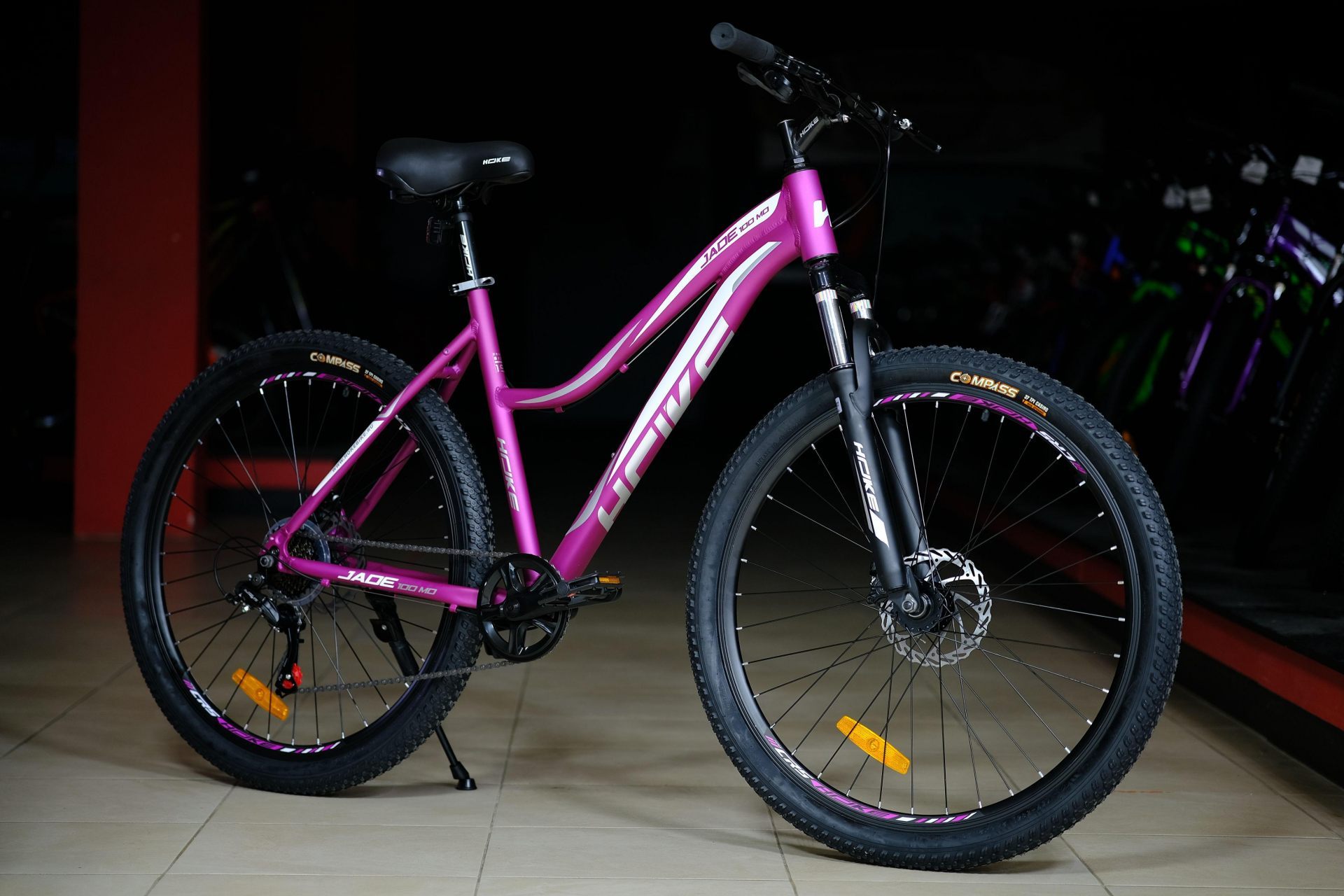 Велосипед HOKE Jade 100 MD матовый фиолетовый-белый 17